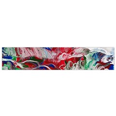 Abstract Waves Small Premium Plush Fleece Scarf by kaleidomarblingart