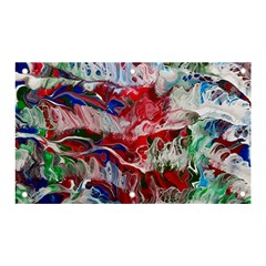 Abstract Waves Banner And Sign 5  X 3  by kaleidomarblingart