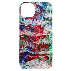 Abstract Waves Iphone 14 Plus Black Uv Print Case by kaleidomarblingart