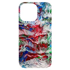 Abstract Waves Iphone 14 Pro Max Black Uv Print Case by kaleidomarblingart