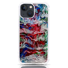 Abstract Waves Iphone 13 Mini Tpu Uv Print Case by kaleidomarblingart