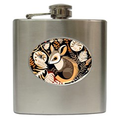 Vintage Possum Pattern Hip Flask (6 Oz) by Valentinaart