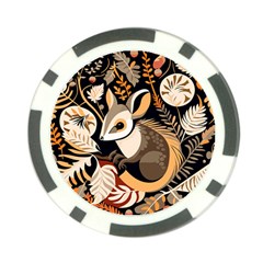 Vintage Possum Pattern Poker Chip Card Guard by Valentinaart