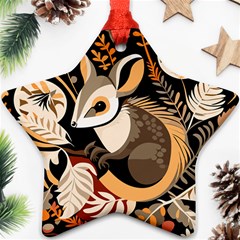 Vintage Possum Pattern Ornament (star)