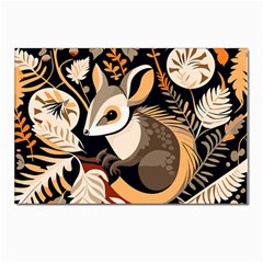 Vintage Possum Pattern Postcards 5  X 7  (pkg Of 10) by Valentinaart