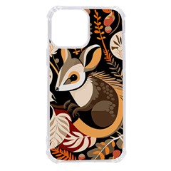 Vintage Possum Pattern Iphone 13 Pro Max Tpu Uv Print Case