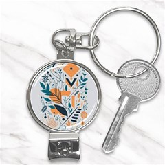 Pattern Flowers Design Nature Nail Clippers Key Chain by uniart180623