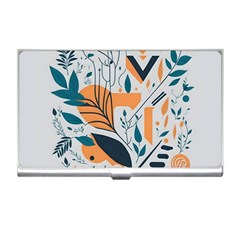 Pattern Flowers Design Nature Business Card Holder by uniart180623