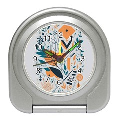 Pattern Flowers Design Nature Travel Alarm Clock by uniart180623