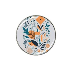 Pattern Flowers Design Nature Hat Clip Ball Marker (10 Pack) by uniart180623