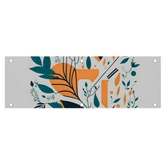 Pattern Flowers Design Nature Banner And Sign 6  X 2  by uniart180623