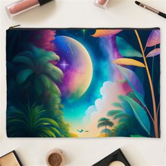 Jungle Moon Light Plants Space Cosmetic Bag (xxxl) by uniart180623