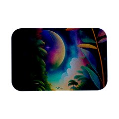 Jungle Moon Light Plants Space Open Lid Metal Box (silver)   by uniart180623