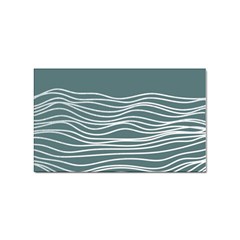 Sea Waves Moon Water Boho Sticker Rectangular (100 Pack) by uniart180623