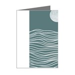 Sea Waves Moon Water Boho Mini Greeting Cards (Pkg of 8) Right