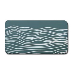 Sea Waves Moon Water Boho Medium Bar Mat by uniart180623