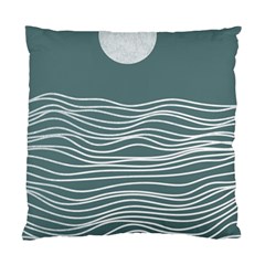 Sea Waves Moon Water Boho Standard Cushion Case (one Side) by uniart180623