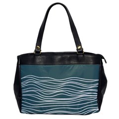 Sea Waves Moon Water Boho Oversize Office Handbag