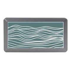 Sea Waves Moon Water Boho Memory Card Reader (mini) by uniart180623