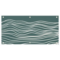 Sea Waves Moon Water Boho Banner And Sign 4  X 2  by uniart180623