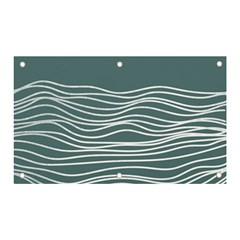 Sea Waves Moon Water Boho Banner And Sign 5  X 3  by uniart180623