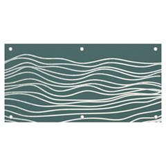 Sea Waves Moon Water Boho Banner And Sign 6  X 3  by uniart180623