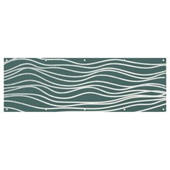 Sea Waves Moon Water Boho Banner And Sign 12  X 4  by uniart180623