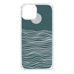 Sea Waves Moon Water Boho Iphone 14 Tpu Uv Print Case