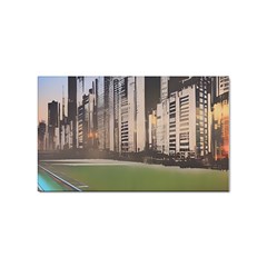 Building City Urban Path Road Skyline Sticker Rectangular (10 Pack) by uniart180623