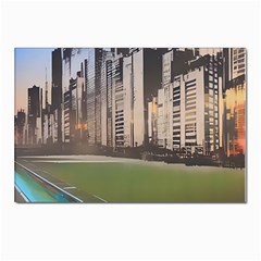 Building City Urban Path Road Skyline Postcard 4 x 6  (pkg Of 10) by uniart180623