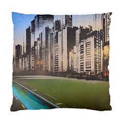 Building City Urban Path Road Skyline Standard Cushion Case (one Side) by uniart180623