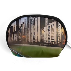 Building City Urban Path Road Skyline Accessory Pouch (medium) by uniart180623