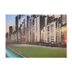 Building City Urban Path Road Skyline Crystal Sticker (a4) by uniart180623