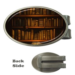 Books Library Money Clips (oval)  by uniart180623