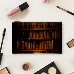 Books Library Cosmetic Bag (medium) by uniart180623