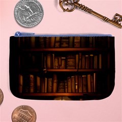 Books Library Large Coin Purse by uniart180623