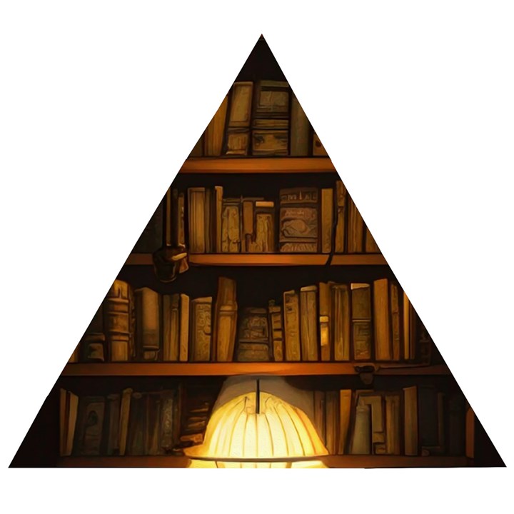 Books Library Wooden Puzzle Triangle