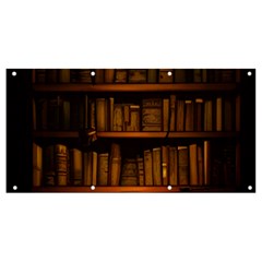 Books Library Banner And Sign 8  X 4  by uniart180623