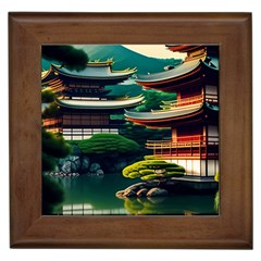 Japan Mount Fuji Japanese Framed Tile by uniart180623