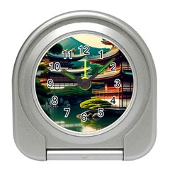 Japan Mount Fuji Japanese Travel Alarm Clock by uniart180623