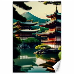 Japan Mount Fuji Japanese Canvas 12  X 18  by uniart180623