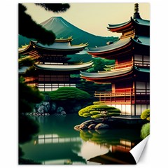 Japan Mount Fuji Japanese Canvas 11  X 14  by uniart180623