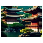 Japan Mount Fuji Japanese Two Sides Premium Plush Fleece Blanket (Extra Small) 40 x30  Blanket Front