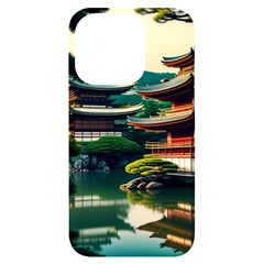 Japan Mount Fuji Japanese Iphone 14 Pro Black Uv Print Case by uniart180623