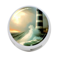 Sea Ocean Waves Lighthouse Nature 4-port Usb Hub (two Sides) by uniart180623