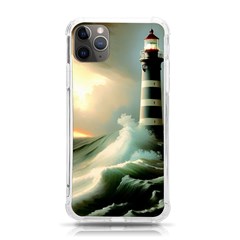 Sea Ocean Waves Lighthouse Nature Iphone 11 Pro Max 6 5 Inch Tpu Uv Print Case by uniart180623