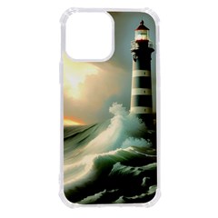 Sea Ocean Waves Lighthouse Nature Iphone 13 Pro Max Tpu Uv Print Case