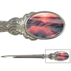 Ocean Waves Sunset Letter Opener by uniart180623