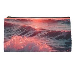 Ocean Waves Sunset Pencil Case by uniart180623