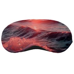 Ocean Waves Sunset Sleep Mask by uniart180623